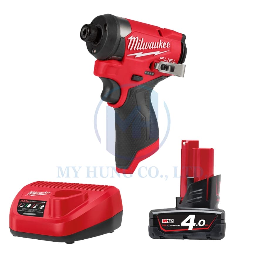 Combo M12 FID2-B1 máy vặn vít M12 FID2-0X (bare) + 1 Pin M12 4,0 Ah+ sạc M12