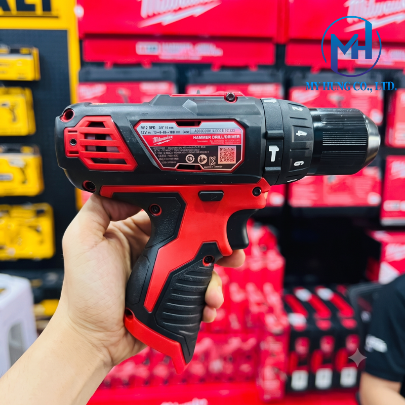 Máy khoan động lực dùng pin 12V Milwaukee M12 BPD-0 - Ảnh 3