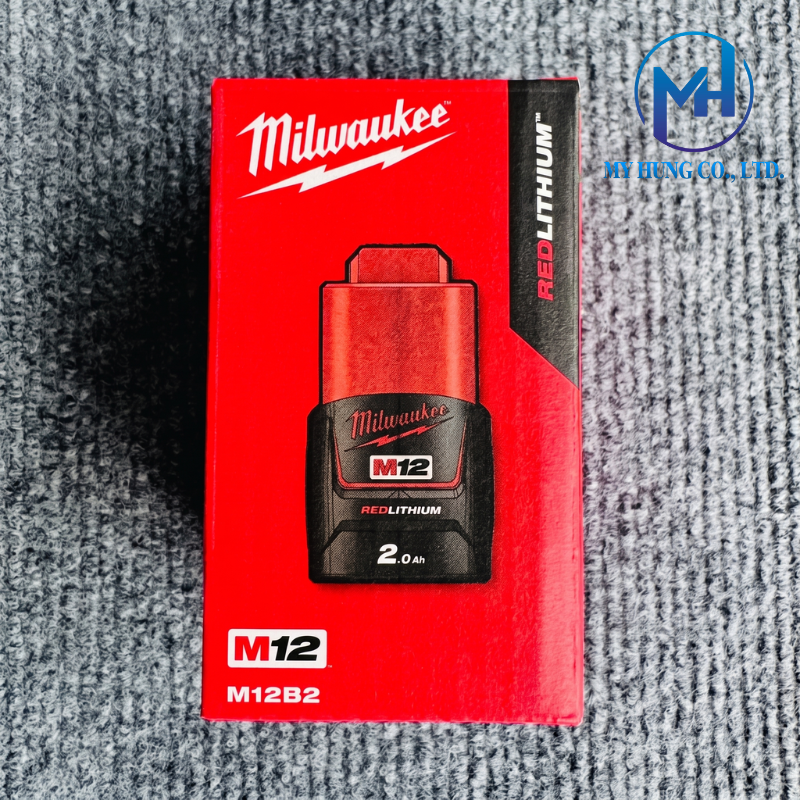 Pin Milwaukee 12 V 2.0 Ah – REDLITHIUM™-ION M12B2 - Ảnh 3