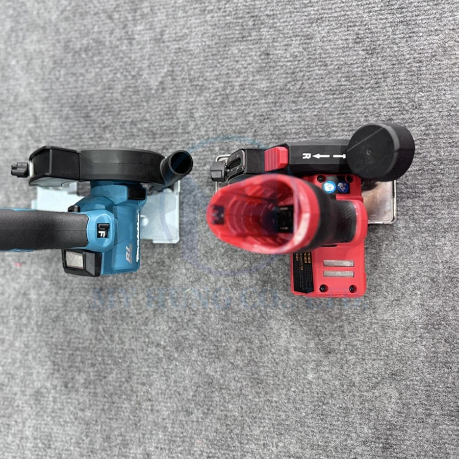 Thiết kế thân máy nhỏ gọn hơn so với Makita