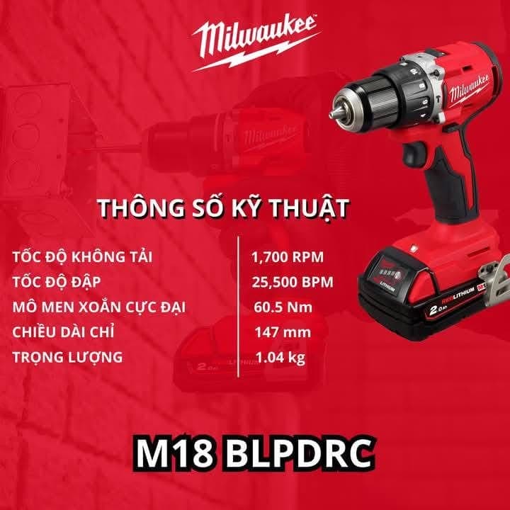 Máy khoan động lực không có chổi than cầm tay M18 BLPDRC-0C0