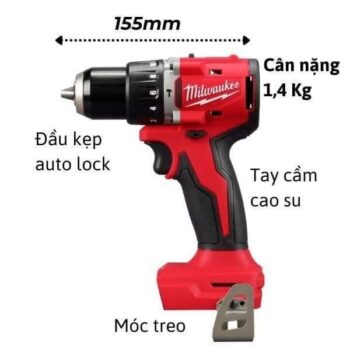 Máy khoan động lực không có chổi than cầm tay M18 BLPDRC-0C0