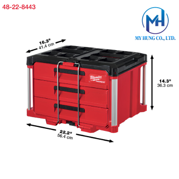 Alternative view of Hộp công cụ 3 ngăn PACKOUT™ Milwaukee 48-22-8443