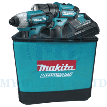 Combo Bộ Kit Makita CLX228S – máy khoan búa HP333D, máy vặn vít xung TD110D, pin & sạc 12V Max CXT, gọn nhẹ, hiệu suất mạnh mẽ