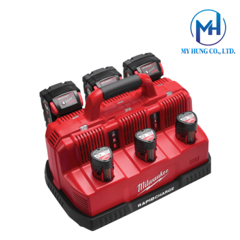 Đế sạc nhanh 12V-18V 6 cổng Milwaukee M12-18C3