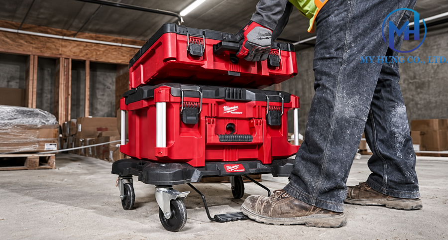 Ứng dụng xe đẩy hàng Milwaukee 8410 thực tế