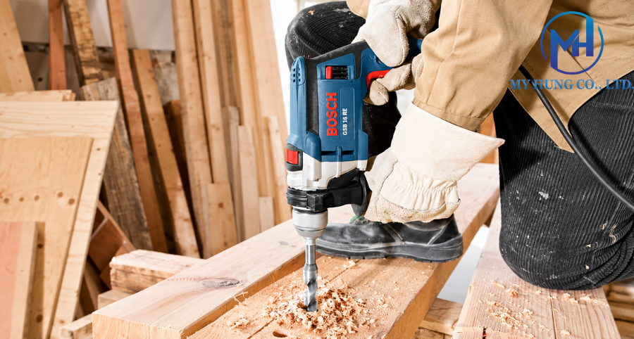 Máy khoan động lực Bosch GSB 16RE cải tiến ứng dụng