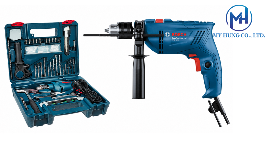 Máy khoan động lực Bosch GSB 600 (Bộ 100 món)