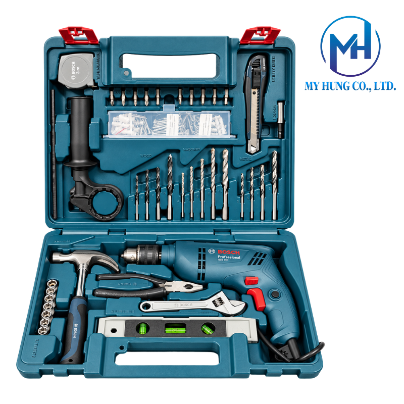 Máy khoan động lực Bosch GSB 600 (Bộ 100 món) - Ảnh 3