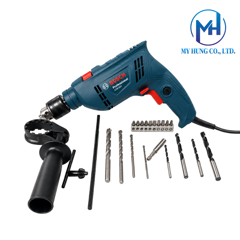 Máy khoan động lực GSB 600 (bộ hộp công cụ) - Ảnh 2