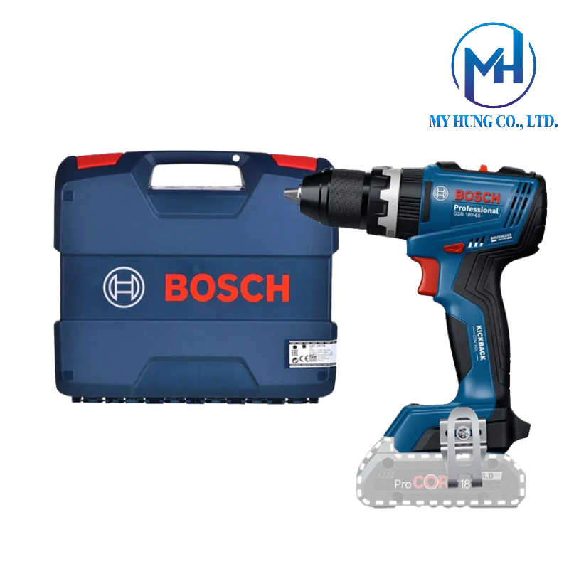 Máy khoan vặn vít pin Bosch GSB 18V-65 (SOLO)