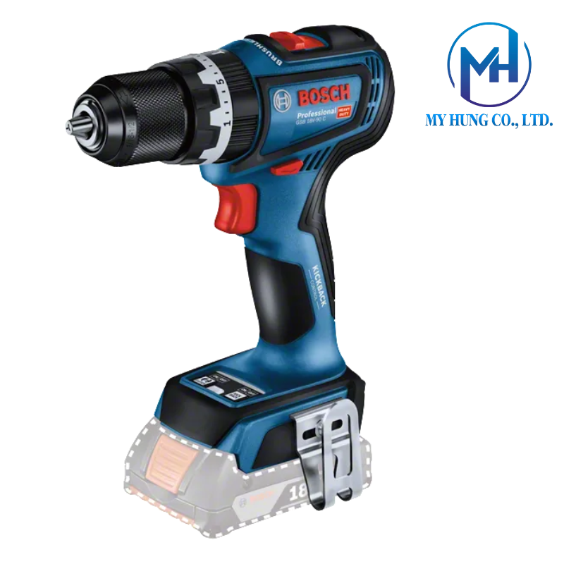 Máy khoan vặn vít pin Bosch GSB 18V-90 C (SOLO) - Ảnh 2